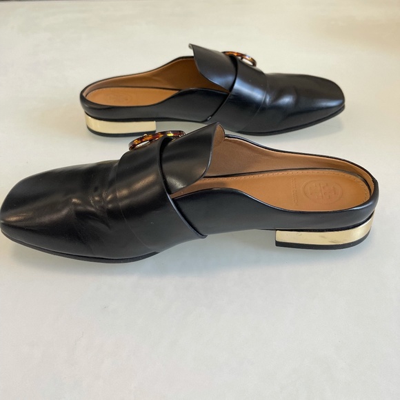 Tory Burch - Sydney Backless Loafers - Black - Size 6.5 - Picture 6 of 8